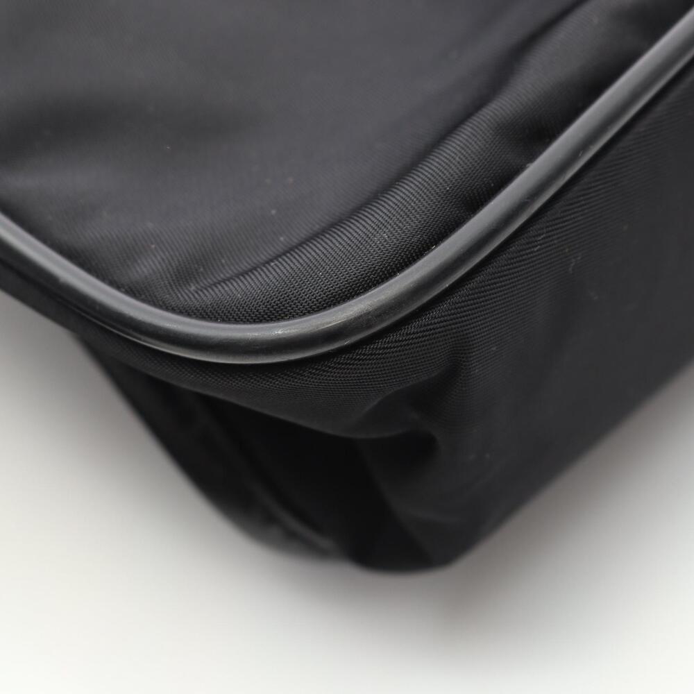 Prada Nylon Bag Shoulder Black Saffiano Leather - Picture 5 of 5